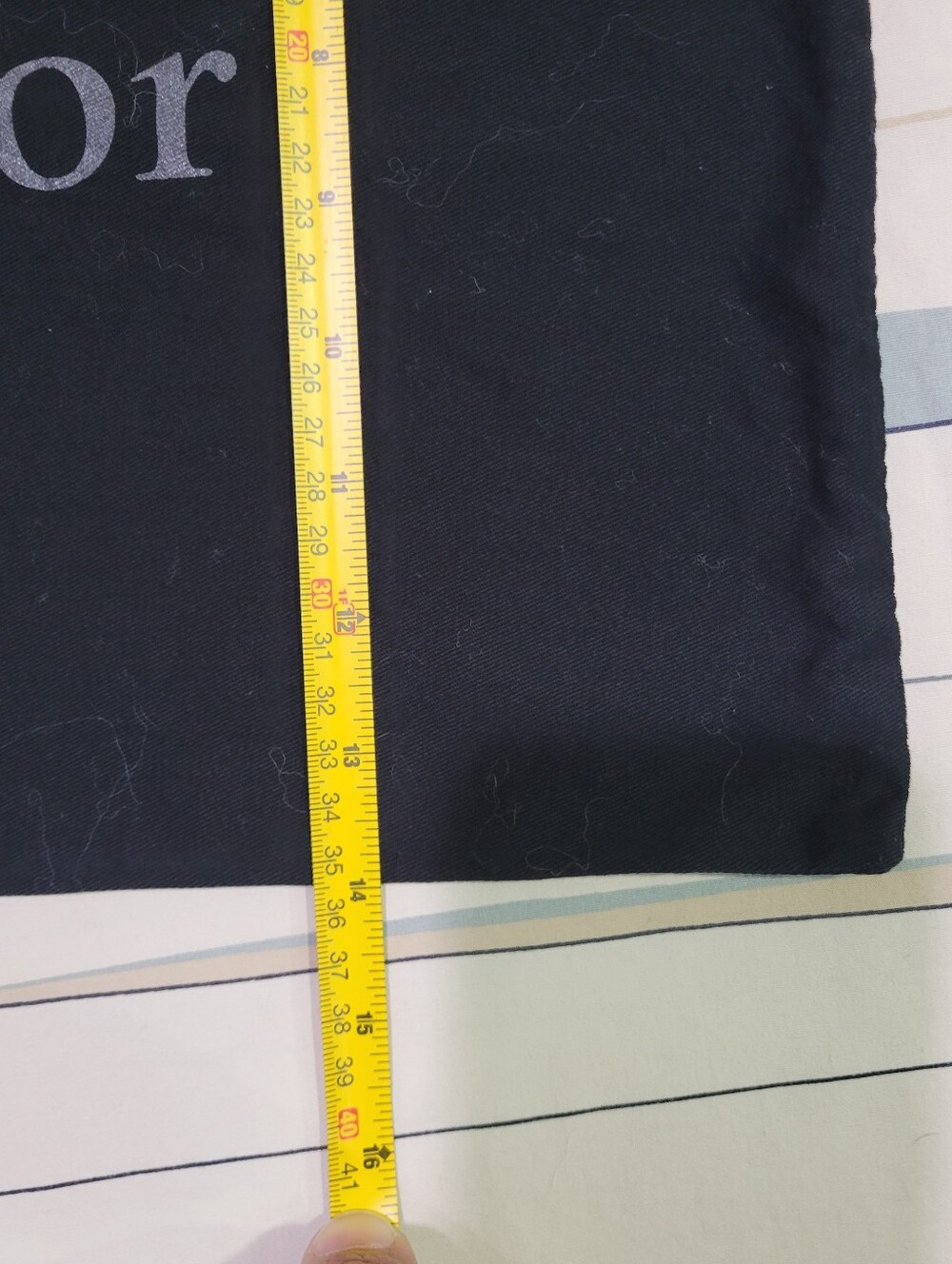Dior Drawstring Logo Wallet Dust Bag Black - Picture 4 of 6